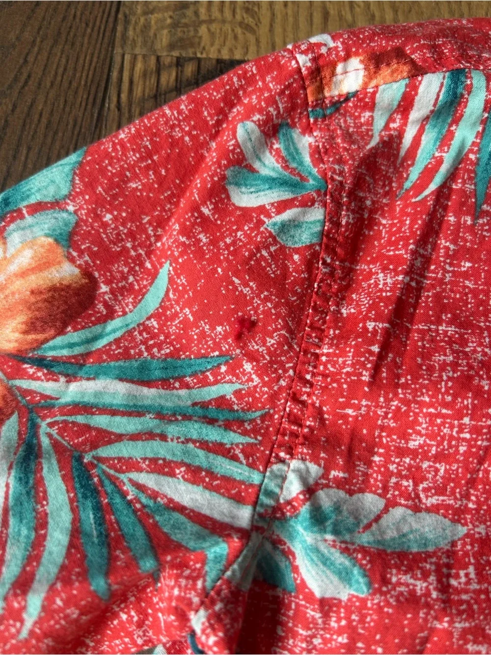 Old Navy Red Floral Button-Up Shirt for Kids
